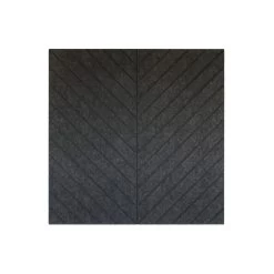 Akoestisch Wandpaneel PET-vilt - 100x100cm - Visgraat Motief Antraciet