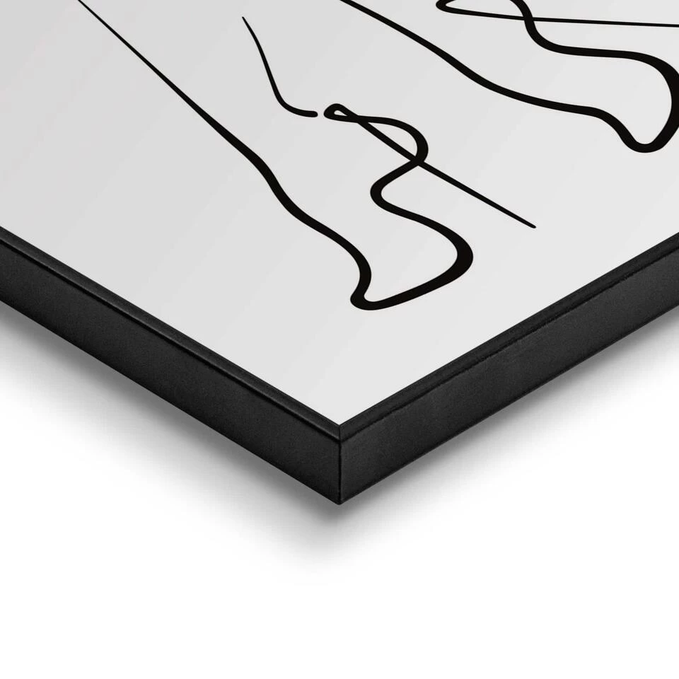 Schilderij Pumps 50x50 Cm Zwart-Wit 4 Schilderij Pumps 50x50 Cm Zwart-Wit - Afbeelding 4