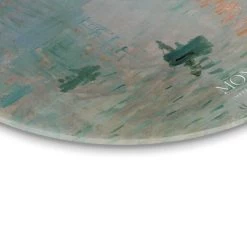 Glasschilderij Monet Zonsopgang Ø 50 Cm Groen -Home Decoration Store 1000097260 0103