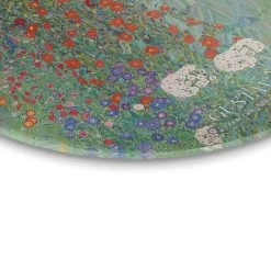 Glasschilderij Klimt Boerderijtuin Ø 50 Cm Groen -Home Decoration Store 1000097286 0103