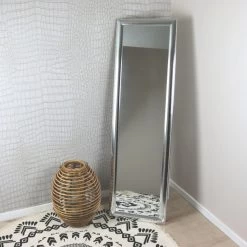 MISOU Passpiegel Staand Deurspiegel Hangend Spiegel Zilver 30x120cm 7 MISOU Passpiegel Staand Deurspiegel Hangend Spiegel Zilver 30x120cm -Home Decoration Store 1000098816 0111