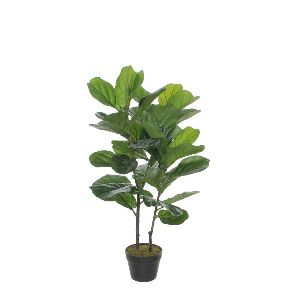 Mica Decorations Ficus Lyrata Kunstplant - H100 X Ø65 Cm 1 Mica Decorations Ficus Lyrata Kunstplant - H100 X Ø65 Cm