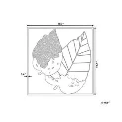 Beliani Wanddecoratie RHENIUM - Multicolor Metaal -Home Decoration Store 11f81ef6229045399beb5de14917f803