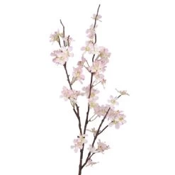 Bellatio Flowers & Plants Kunstbloem - Appelbloezem - Roze - 84 Cm