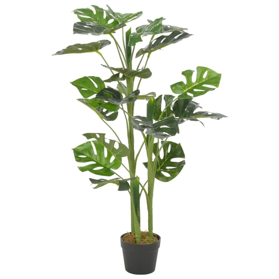 VidaXL Kunstplant Met Pot Monstera 100 Cm Groen 1 VidaXL Kunstplant Met Pot Monstera 100 Cm Groen