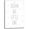 Schilderij Dream Big Little One 70x50 Cm Zwart-Wit