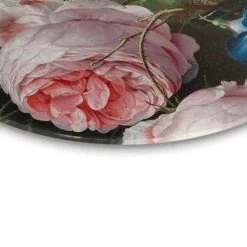 Glasschilderij De Heem Stilleven Met Bloemen Ø 70 Cm Bont -Home Decoration Store 1439548151 0103