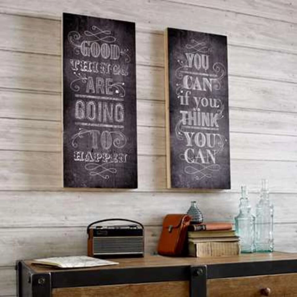 Art For The Home - Print Op Hout - Good Things - 70x30 Cm 2 Art For The Home - Print Op Hout - Good Things - 70x30 Cm - Afbeelding 2