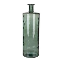 Mica Decorations Guan Glazen Fles - H75 X Ø25 Cm - Groen