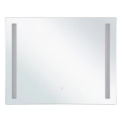 Beliani Badkamerspiegel LIRAC - Zilver Glas