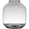 Bellatio Design Vaas - Bolvormig - Transparant - Glas - 7 L - 43 Cm