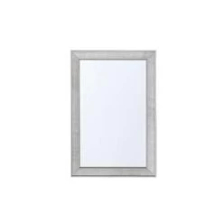 Beliani Wandspiegel BUBRY - Zilver Synthetisch Materiaal