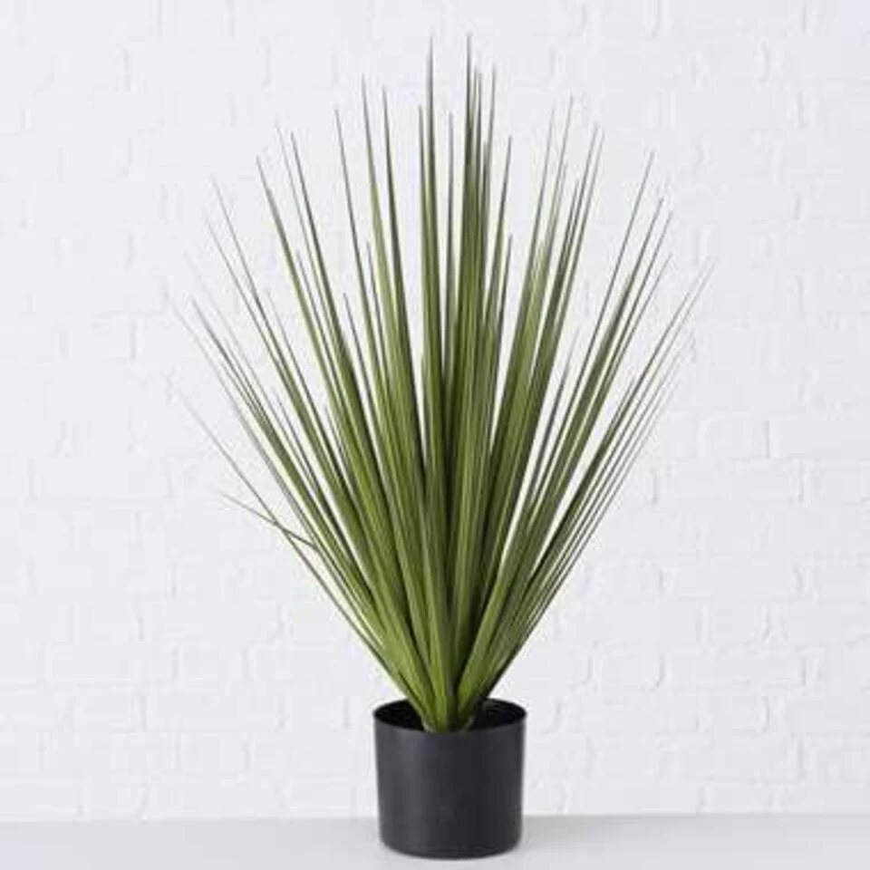 Merkloos Kunstplant Siergras - Groen - Carex - In Zwarte Pot - 78 Cm 2 Merkloos Kunstplant Siergras - Groen - Carex - In Zwarte Pot - 78 Cm - Afbeelding 2