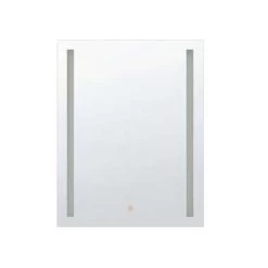 Beliani Badkamerspiegel MARTINET - Zilver Synthetisch Materiaal