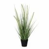 Mica Decorations Kunstplant Dogtail Sierplant - 53 Cm - In Zwart Pot