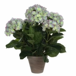 Mica Decorations Kunstplant - Hortensia - Paars - 45 Cm