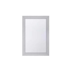 Beliani Wandspiegel MERVENT - Zilver Synthetisch Materiaal