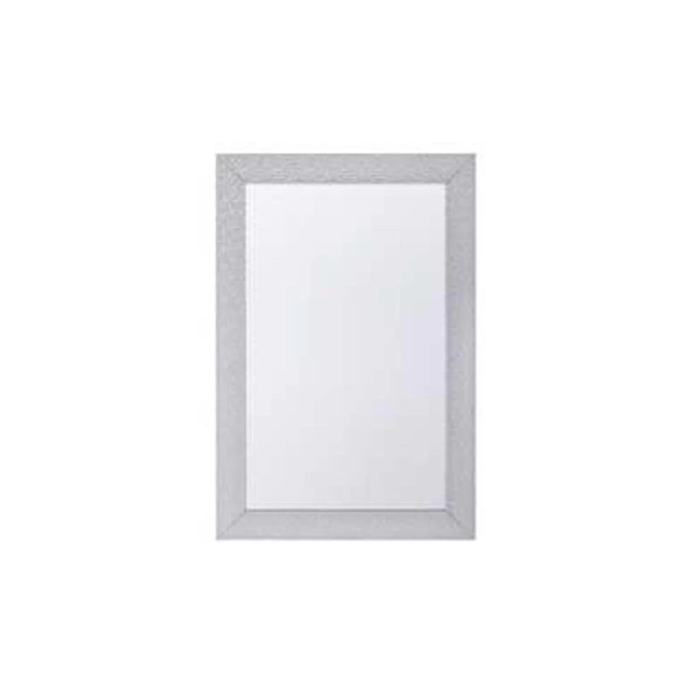 Beliani Wandspiegel MERVENT - Zilver Synthetisch Materiaal 1 Beliani Wandspiegel MERVENT - Zilver Synthetisch Materiaal