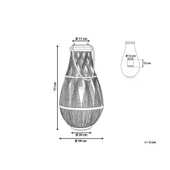 Beliani Windlichtzuilen TONGA - Wit Bamboehout -Home Decoration Store 1980505745 0102