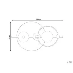 Beliani Wanddecoratie RUTHENIUM - Zwart Ijzer -Home Decoration Store 1ad4132046c041289c586413ad29614a
