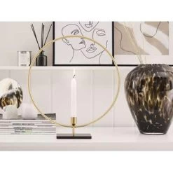 Beliani Kandelaar SERAM - Goud Metaal -Home Decoration Store 226fa709c8b64685add92b3ea3811a62