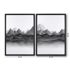Art For The Home - Print In Frame Set Van 2 - Aquarel Landschap - 6 Art For The Home - Print In Frame Set Van 2 - Aquarel Landschap - -Home Decoration Store 2619ce3bbf6b463cacd23079ea1913ee