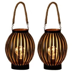 Bellatio Design Lantaarn - Zwart Met Goud - Timer - LED - 22 X 16 Cm -Home Decoration Store 2ada2c2bed074ddcbdf1251a74af23a8