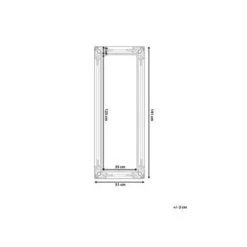 Beliani Wandspiegel VARS - Wit Synthetisch Materiaal -Home Decoration Store 3012a73e8df249ceac646241a7fc73c7