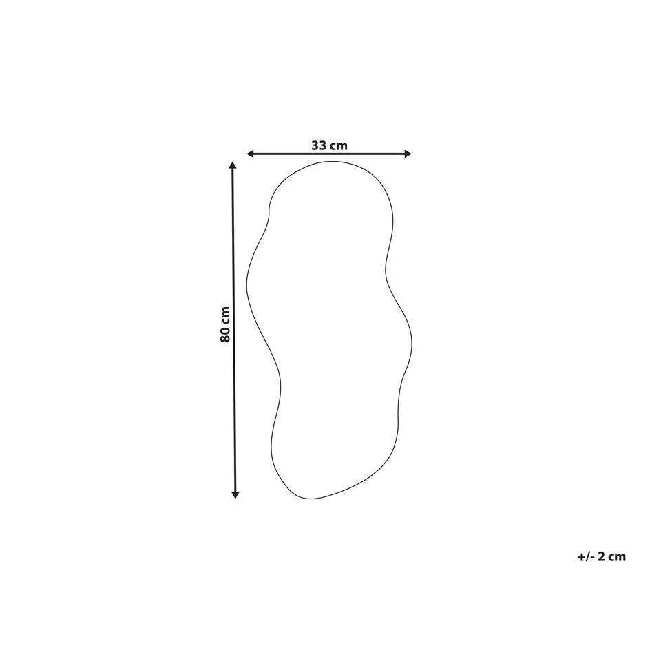 Beliani Wandspiegel AUXERRE - Zilver Glas 3 Beliani Wandspiegel AUXERRE - Zilver Glas - Afbeelding 3