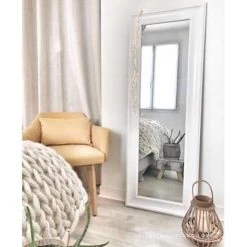 Beliani Wandspiegel LUNEL - Wit Synthetisch Materiaal -Home Decoration Store 31ac251ece164b6a9033bc9fbfa7966f