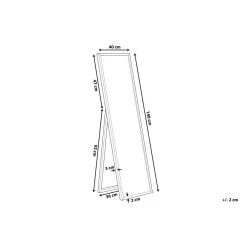 Beliani Staande Spiegel BRECEY - Goud Synthetisch Materiaal -Home Decoration Store 32026e54ab6d463cabfd73d874858089