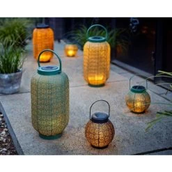 Anna's Collection Lantaarn - Metaal - Cirkels - Solar - 16 Cm -Home Decoration Store 3c461743913d4bea8ccd69e9a039f2dc