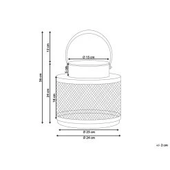 Beliani Windlichtzuilen YAMDENA - Zwart Ijzer -Home Decoration Store 3c6d74460b6e45d49256693b0bbcc6e1