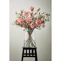 Mica Decorations Kunstbloem - Magnolia - Lichtroze - 90 Cm -Home Decoration Store 44c2a7bef3d24e5fb2c3104a4c140dff