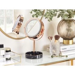 Beliani Make-up Spiegel SAVOIE - Roségoud Ijzer, Keramiek, Glas -Home Decoration Store 45a1a39288e54fe9a13f993a874f0448