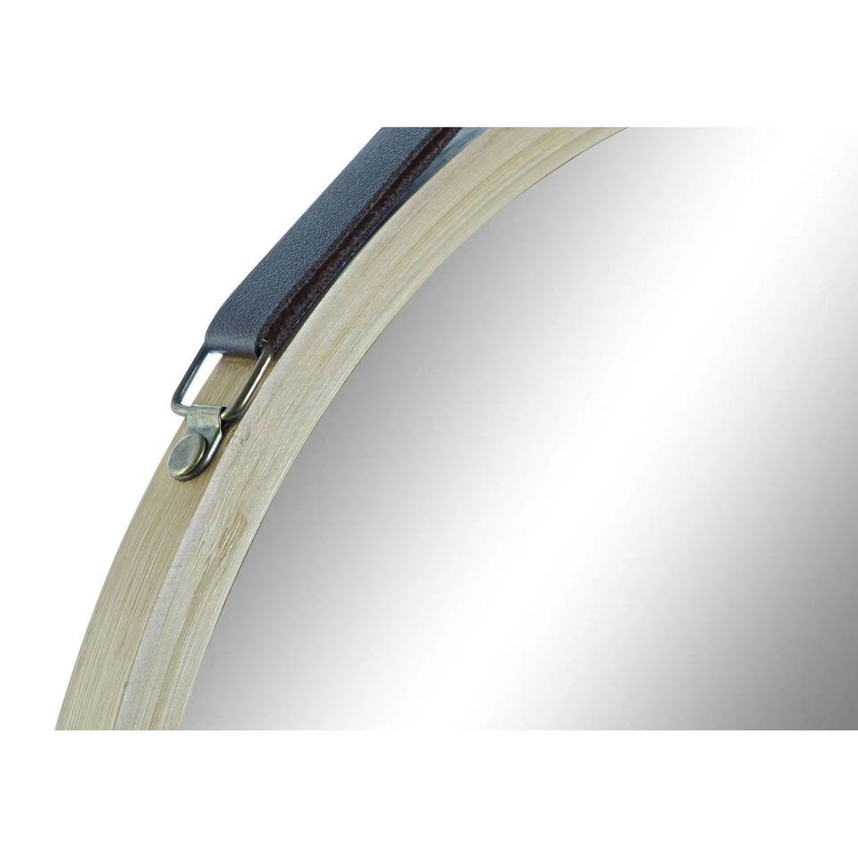 Items Wandspiegel - Bamboe Lijst - Rond - D38 Cm 2 Items Wandspiegel - Bamboe Lijst - Rond - D38 Cm - Afbeelding 2