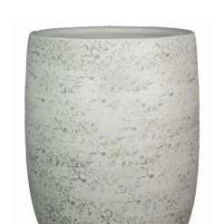 Floran Vaas - Keramiek - Lichtgrijs - Flakes Motief - 26 X 40 Cm -Home Decoration Store 4a315ebfdacd4d44b76e59f6debad975