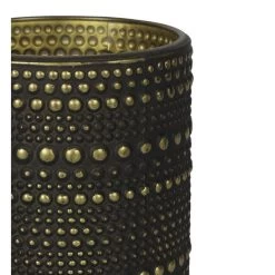 Countryfield Theelichthouder/kaarsenhouder - Zwart/goud - H10 Cm -Home Decoration Store 4b48780a6bef4f25af4288e25b3804e5