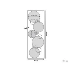 Beliani Wanddecoratie TUNGSTEN - Goud Metaal 6 Beliani Wanddecoratie TUNGSTEN - Goud Metaal -Home Decoration Store 50a93b9a8f34483fafac46c8fcbf826d