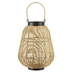 Lantaarn Finn - Naturel - Kunststof - 35xø27 Cm