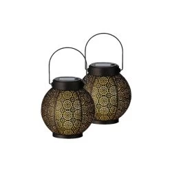 Anna's Collection Lantaarn - Metaal - Cirkels - Solar - 16 Cm -Home Decoration Store 5a583994d5e345028b34150b7cf1703f