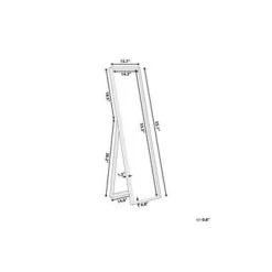 Beliani Staande Spiegel TORCY - Wit Synthetisch Materiaal -Home Decoration Store 5d1d07cf4995403b998acbc5cc681122