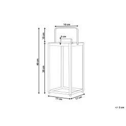 Beliani Windlichtzuilen LEPAR - Zwart Ijzer -Home Decoration Store 631172a20c364686828d5b4b6b2c2ec3