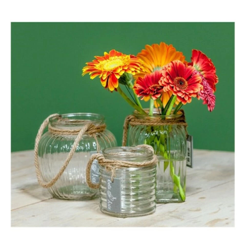 Bela Arte Windlicht - Glas - 16 X 14 Cm 2 Bela Arte Windlicht - Glas - 16 X 14 Cm - Afbeelding 2