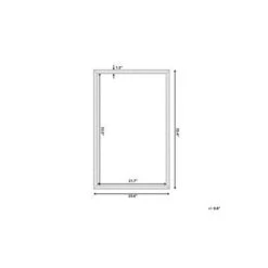 Beliani Wandspiegel MORLAIX - Zwart Synthetisch Materiaal -Home Decoration Store 6a58ec1009d84c9dac7b9ec0e53068dc