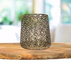 Countryfield Luxe Theelichthouder - Metaal - Brons - D14 X H15 Cm -Home Decoration Store 6b6a8fc9bfdd4cb081d2a755602c3c41