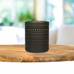 Countryfield Theelichthouder/kaarsenhouder - Zwart/goud - H12 Cm -Home Decoration Store 6c80b4926bce4d4b879c5da539e5d99e