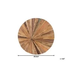 Beliani Wanddecoratie MORELIA - Lichte Houtkleur Teakhout -Home Decoration Store 6d35d847b93c480380dc754e56b91ff4