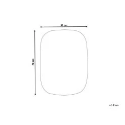 Beliani Badkamerspiegel BERGERAC - Zilver Glas 6 Beliani Badkamerspiegel BERGERAC - Zilver Glas -Home Decoration Store 6e29ca2d1b2142bcaa0071223b21598e