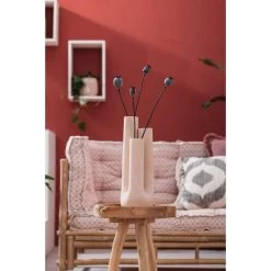 Vaas Tube - Zandkleur - Keramiek - 34xø12 Cm -Home Decoration Store 71117836 1012